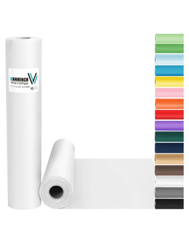 Papel de Envolver Blanco Vanhench 44.5x365.76m 80GSM