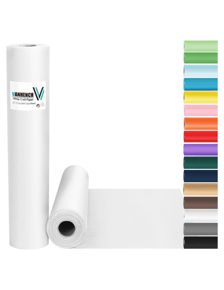 Papel de Envolver Blanco Vanhench 44.5x365.76m 80GSM