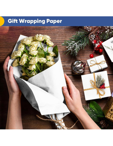 Papel de Envolver Blanco Vanhench 44.5x365.76m 80GSM