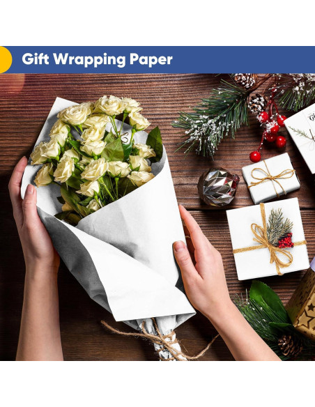 Papel de Envolver Blanco Vanhench 44.5x365.76m 80GSM