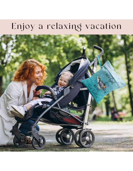 Bolsa Impermeable Reutilizable Tortuga Bebé 25.9x32cm