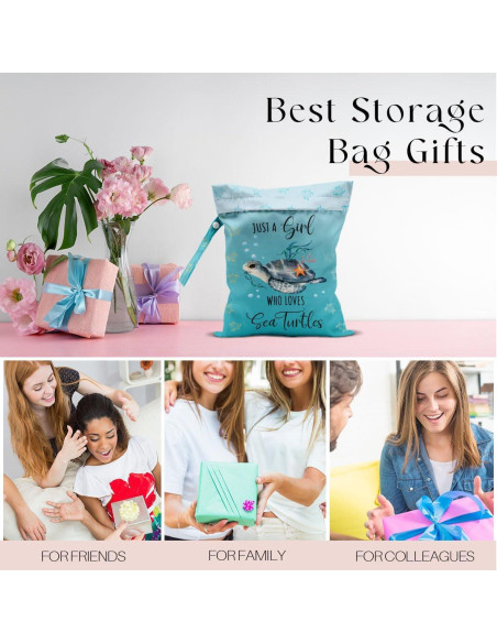 Bolsa Impermeable Reutilizable Tortuga Bebé 25.9x32cm