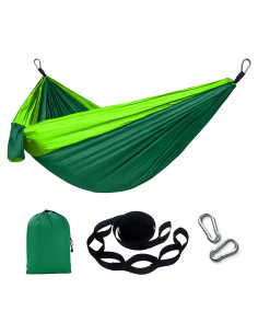 Hamaca Portátil GENÉRICO HS para Camping 660 lbs Verde