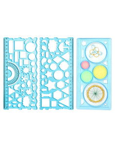 Regla Geométrica Multifuncional HY&GH - 3 Piezas para Dibujo