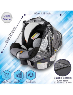 Cubierta de Lluvia Baby & Beyond para Asiento de Auto Universal 2