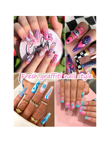 12 Lápices de Arte de Uñas Gorvalin - Secado Rápido 3D