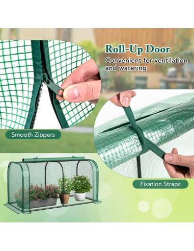 Mini Invernadero Portátil Toolsempire 120x56x61 cm Verde