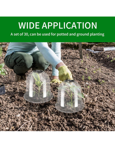 30 Piezas Cubierta Protectora de Plantas Saihisday 19.5 cm