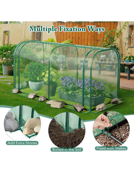 Mini Invernadero Portátil Toolsempire 120x56x61 cm Verde