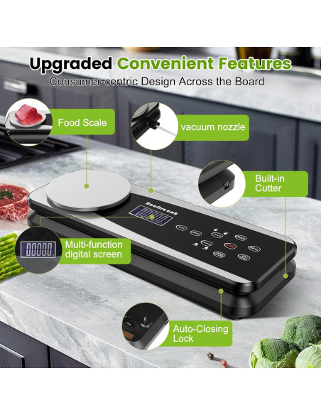 Máquina Selladora al Vacío Hooflszcok 10 en 1 Automática