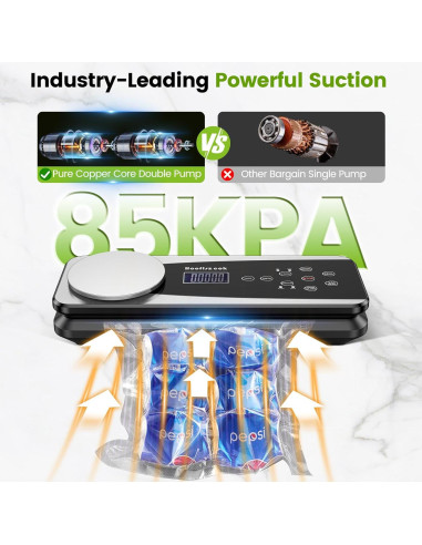 Máquina Selladora al Vacío Hooflszcok 10 en 1 Automática