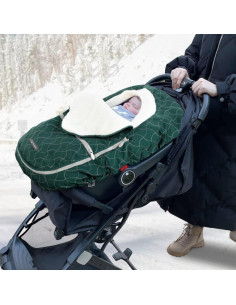 Bolsa de Saco para Cochecito de Bebé Yoofoss Verde Oscuro 2