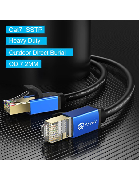 Cable Ethernet Cat 7 Abireiv 1.83m Alta Velocidad 10Gbps