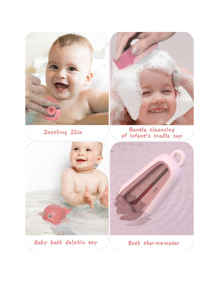 Kit de Cuidado y Aseo para Bebés 18 en 1 Rosa