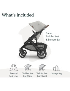 Carrito UPPAbaby Vista V3 Modular - Savannah - Incluye Asiento y Accesorios 2