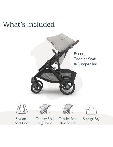 Carrito UPPAbaby Vista V3 Modular - Savannah - Incluye Asiento y Accesorios