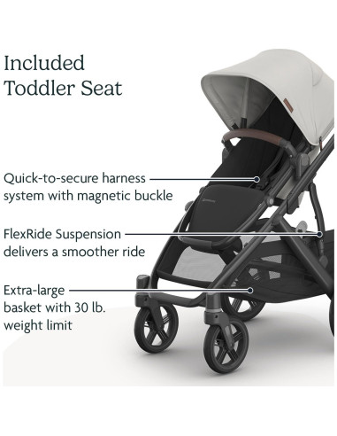 Carrito UPPAbaby Vista V3 Modular - Savannah - Incluye Asiento y Accesorios