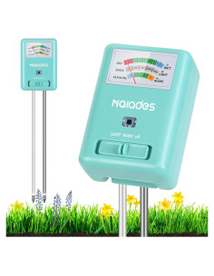 Medidor de Suelo 3 en 1 - Humedad, Luz y pH - Verde