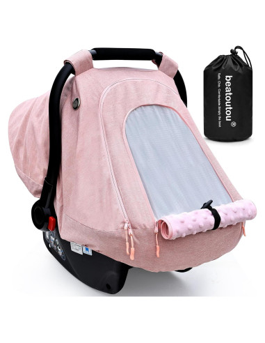 Cubierta de Asiento de Coche para Bebés Beatoutou Rosa