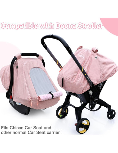 Cubierta de Asiento de Coche para Bebés Beatoutou Rosa