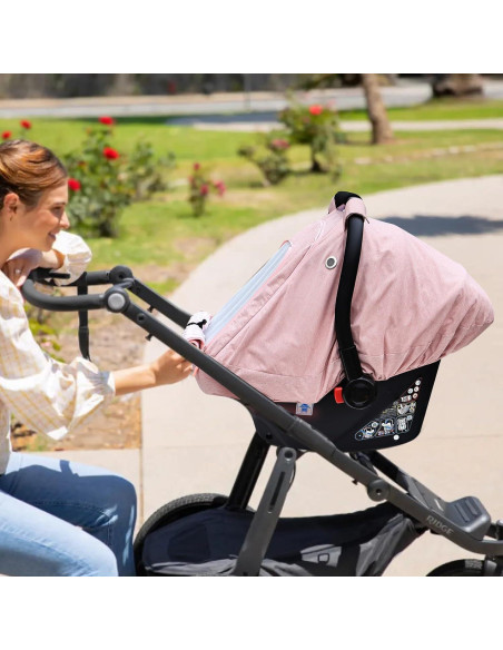 Cubierta de Asiento de Coche para Bebés Beatoutou Rosa
