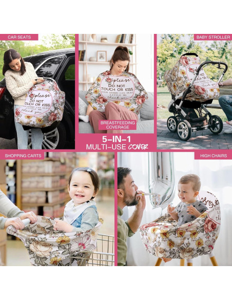 Cubierta de Asiento de Coche Metplus para Bebés - Nueva Flor