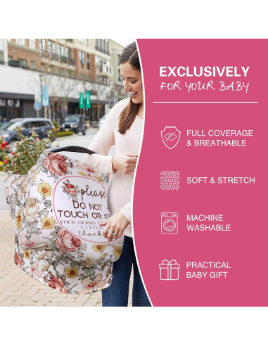 Cubierta de Asiento de Coche Metplus para Bebés - Nueva Flor