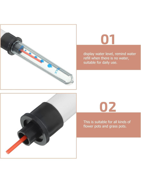 Indicadores de Nivel de Agua TUESMEILL 4 Piezas para Plantas