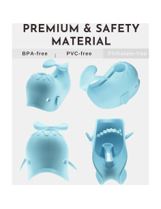 Cubierta de Salida de Agua para Bañera Bebés Ballena Azul 2