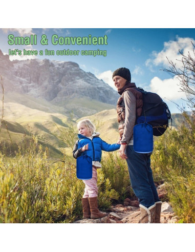 Hamaca Camping ERUW Nylon 210D Individual/Doble Azul