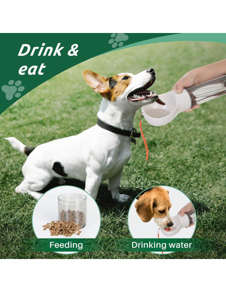 Botella de Agua Portátil PUPIHOM 500ML 3 en 1 para Perros Botella de Agua Portátil PUPIHOM 500ML 3 en 1 para Perros