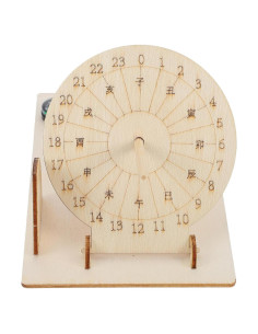 Reloj de Sol de Madera Baluue 16x10 cm Kit Educativo