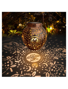Linterna Solar Colgante OMRAYTU - Luz Decorativa Exterior IP44