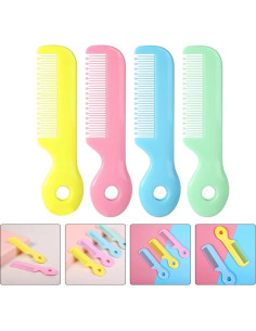 Set de 4 Peines para Bebés Junfamilee con Cerdas Suaves 2