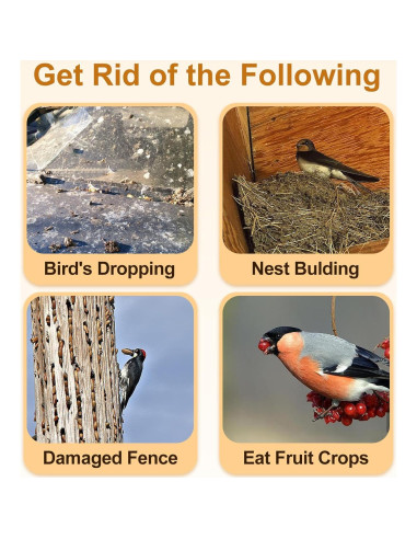 4 Piezas Decoración Colgante Búho Falso Kungfu Mall