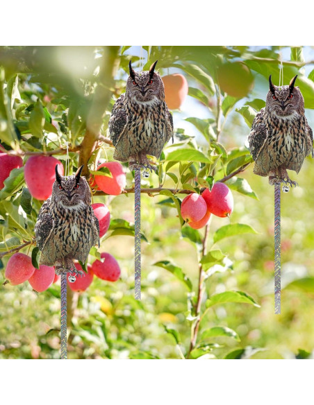 4 Piezas Decoración Colgante Búho Falso Kungfu Mall
