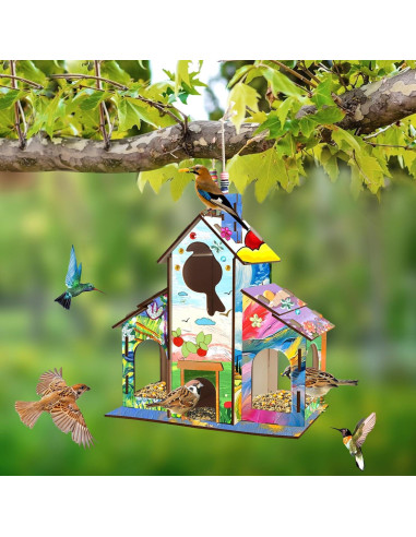 Kit de Alimentador de Aves DIY Col-Pary - Manualidades para Niños