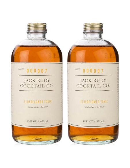Jarabe de Tónica de Flor de Saúco Jack Rudy 1006ml (Paquete de 2)