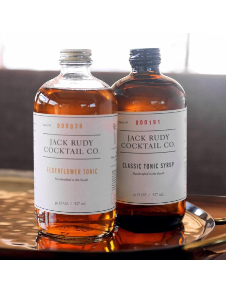 Jarabe de Tónica de Flor de Saúco Jack Rudy 1006ml (Paquete de 2)