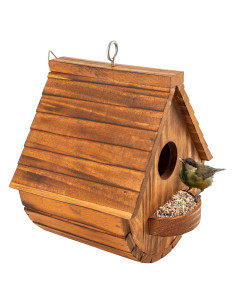 Casa para Aves MIXUMON de Madera de Pino 15x17.5x19.8cm