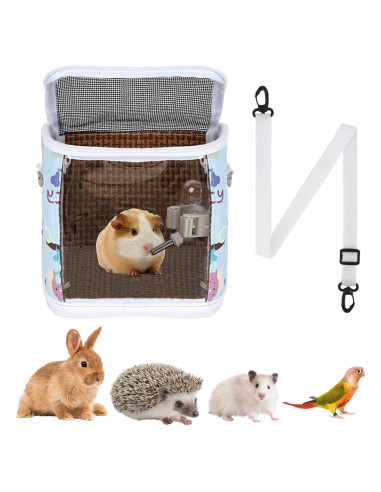 Bolsa de Transporte para Cobaya NOONEAU con Botella Azul