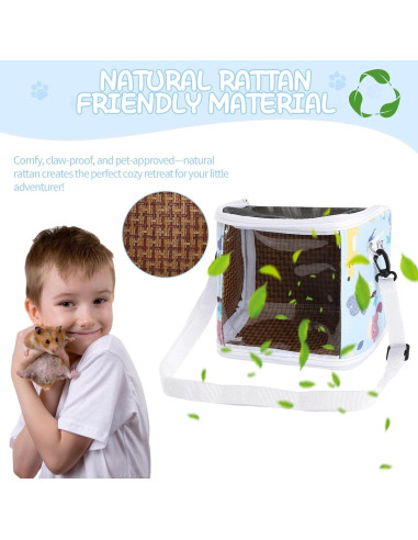 Bolsa de Transporte para Cobaya NOONEAU con Botella Azul