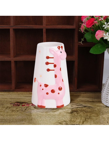 Botella de Agua para Hámster CHUQIANTONG Cerámica 80ml Rosa