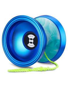 Yoyo Profesional FETESNICE X1 Metal y Plástico Azul Verde