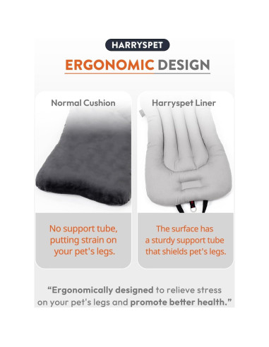 Alfombrilla para Carro de Perro Harryspet S Ortopédica Beige