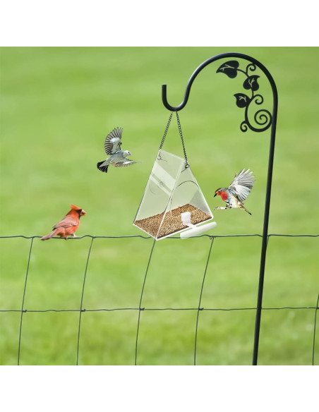 Comedero para Aves Colgante Suyue Y Acrílico Transparente