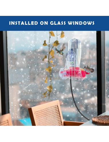 Alimentador de Colibríes Calentado YPSLZY 2 Piezas 425ml