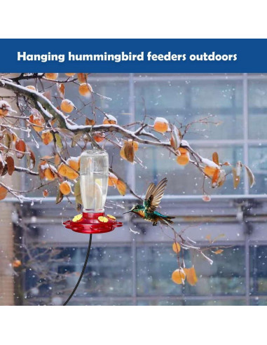 Alimentador de Colibríes Calentado YPSLZY 2 Piezas 425ml