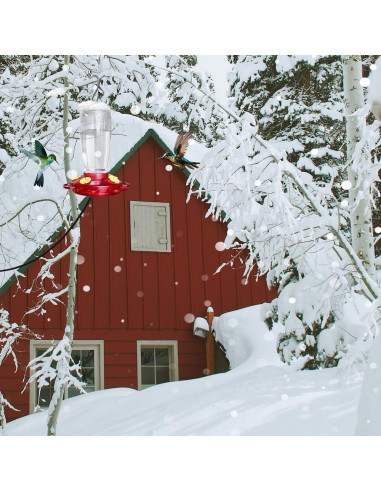 Alimentador de Colibríes Calentado YPSLZY 2 Piezas 425ml