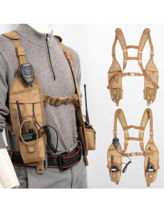 Arnés de Hombro LUITON LT-JKB para Radio Universal Caqui 2